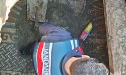Tokat'ta izinsiz kazıda Antik Yunanca yazı olan mozaik bulundu; 2 tutuklama