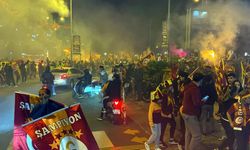Trakya'da Galatasaray taraftarları şampiyonluğu kutladı