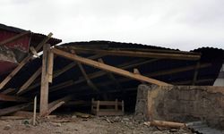 Van'da fırtına; çatılar uçtu