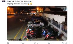 Yarış hazırlığındaki motosikletlilere jandarma baskını