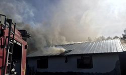 Yayla evinde çıkan yangında 4 kişi dumandan etkilendi