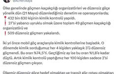 Yurt genelinde 509 düzensiz göçmen yakalandı