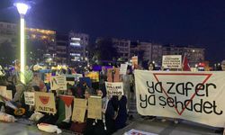 Aydın'da Filistin için oturma eylemi