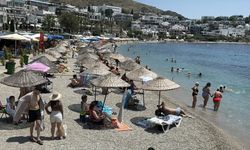Bodrum sahillerinde bayram yoğunluğu