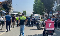 Düzce'de otomobille çarpışan motosikletteki 2 polis yaralandı