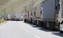 İran'a açılan sınır kapısında TIR kuyruğu
