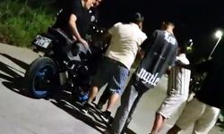 İstanbul - Avcılar Sahili'nde motosikletliyle güvenlik görevlileri arasında 'Yasak' tartışması