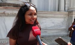 İstanbul- Milli Saraylardan Dolmabahçe Sarayı'nda mehteran gösterisi