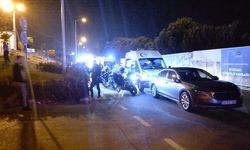 İstanbul - Silivri'de kaza yapan motosiklet polis uygulama noktasına girdi: 4'ü polis 5 yaralı