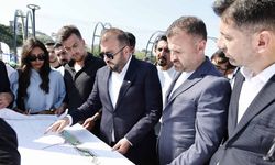 Karaburun'da meydan açıldı, millet bahçesi'nin 3'üncü etabı için temel atıldı
