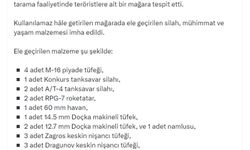 MSB: Pençe-Kilit Operasyon bölgesinde çok sayıda silah ve mühimmat ele geçirildi