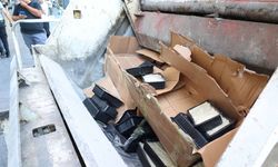 Terminalde usulsüz taşınan 700 kilo peynir imha edildi