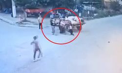 2 yaşındaki Batu'nun, babasının kullandığı traktörün altında kaldığı anlar kamerada