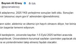 2025-YKS yerleştirme sonuçları açıklandı