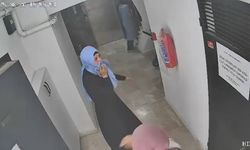 3 kadının dairedeki hırsızlık girişimi kamerada