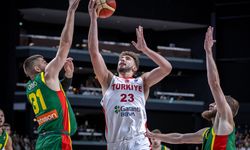A Milli Erkek Basketbol Takımı hazırlık maçında Litvanya'yı mağlup etti