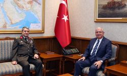 Bakan Güler, Genelkurmay Başkanı Bayraktaroğlu'nu kabul etti
