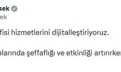 Bakan Şimşek: DMO hizmetlerini dijitalleştiriyoruz