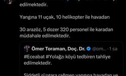 Çanakkale'de orman yangını: 2 köy tahliye edildi (4)