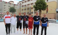 Çankırı Tuz Festivali'nde 'tuz' zeminde futbol turnuvası düzenlendi