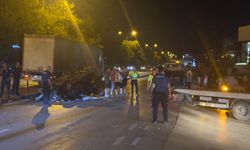 Çekiciye çarpan otomobildeki çift yaralandı