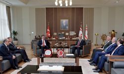 Cumhurbaşkanı Yardımcısı Yılmaz, KKTC Cumhurbaşkanı Tatar ile görüştü