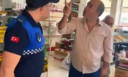 Daha önce de 'tarihi geçmiş' ürün satan marketçi, zabıtalara saldırdı; o anlar kamerada