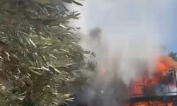 Evde çıkan yangın, ormana sıçramadan söndürüldü
