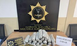 Hatay'da 6 kilo esrar ele geçirildi: 2 tutuklama