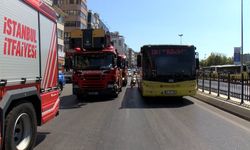 İstanbul- Kadıköy'de İETT otobüsünde çıkan yangın söndürüldü