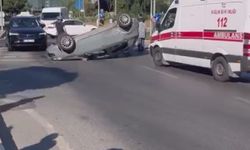 İstanbul - Sarıyer’de takla atan otomobildeki 2 kişi yaralandı