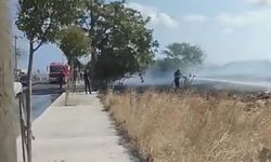 İstanbul - Silivri'de otluk alandaki yangın büyümeden söndürüldü