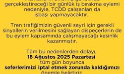 İZBAN seferleri, memurların iş bırakma eylemi nedeniyle iptal edildi / Ek fotoğraf