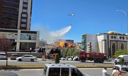 Kahramanmaraş'ta lojman inşaatında yangın