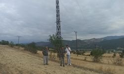 Kastamonu’da kopan elektrik teli anız yangını çıkardı