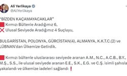 Kırmızı bültenle aranan 6, ulusal seviyede aranan 4 suçlu yakalanarak, Türkiye'ye getirildi