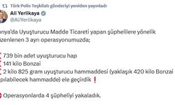 Konya'da 739 bin uyuşturucu hap ile 141 kilo bonzai ele geçirildi