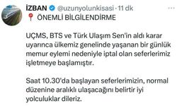 Memurların iş bırakma eylemi nedeniyle iptal edilen İZBAN seferleri yeniden başladı (2)