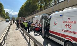 Otomobil alt geçidin duvarına çarptı: 2 yaralı