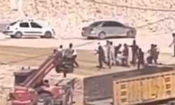 Şantiye işçilerinin kavgası kamerada: 2 yaralı