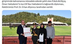 Şehit Ömer Halisdemir'in kızı Elif Nur teğmen oldu