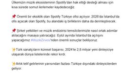 Spotify Türkiye Ofisi, 2026'da açılacak