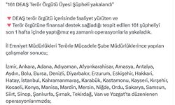 38 ilde 161 DEAŞ üyesi yakalandı