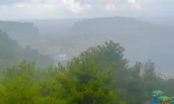 Amasra'da yağmur sonrası gökkuşağı oluştu