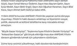 Bakan Yerlikaya, Ankara Filistin Dayanışma Platformu'nu kabul etti