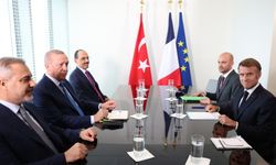 Cumhurbaşkanı Erdoğan, Fransa Cumhurbaşkanı Macron ile bir araya geldi