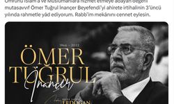 Cumhurbaşkanı Erdoğan, mutasavvıf İnançer'i andı