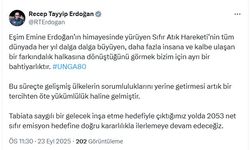 Cumhurbaşkanı Erdoğan'dan ‘Sıfır Atık' paylaşımı