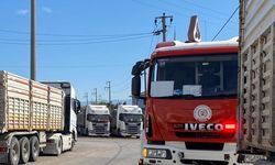 Damperi elektrik tellerine temas edince akıma kapılan kamyon sürücüsü ağır yaralı