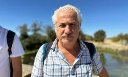 Edirne'de kuraklık nedeniyle otla kaplanan Tunca Nehri temizleniyor
